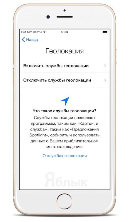 iPhone 6 . Геолокация для