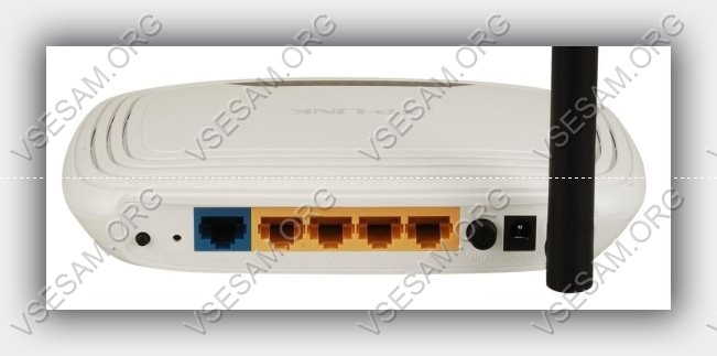 разъёмы роутера tp link td 786