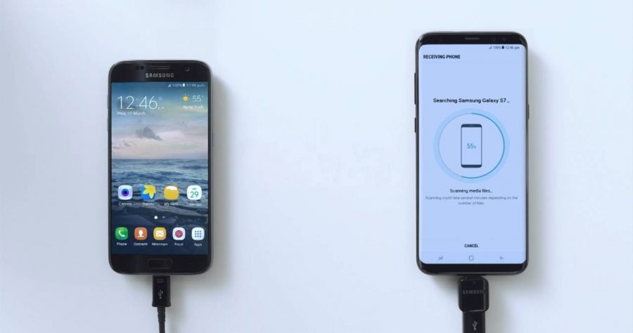 Перенос данных на Samsung Galaxy S8 с помощью Smart Switch