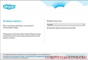 Пользовательское соглашение программы Skype
