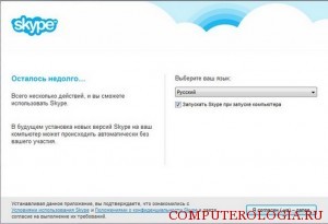 Пользовательское соглашение программы Skype