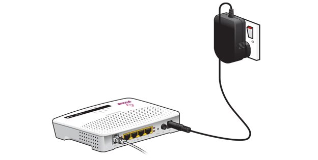 Подключение маршрутизатора к сети для дальнейшей настройки через беспроводную точку доступа