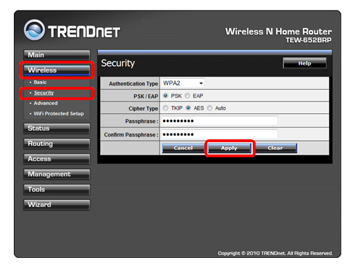 Настройка маршрутизатора Trendnet WLAN Router