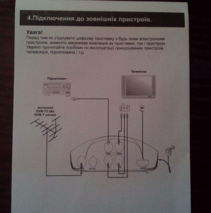 Схема подключения тюнера T2