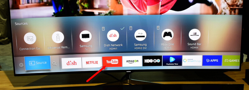 настроить ютуб на телевизоре samsung смарт тв