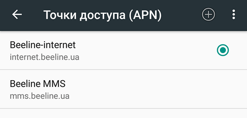 Точки доступа (APNS)