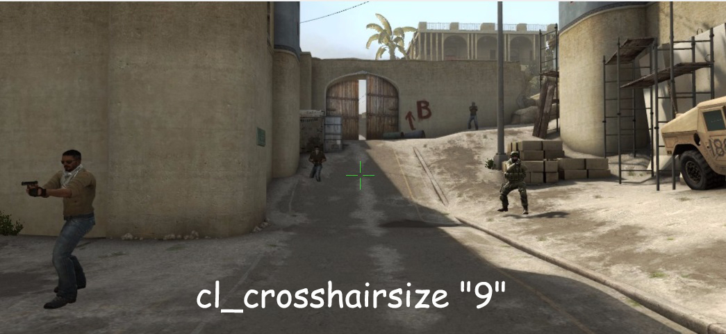 cl_crosshair размер 9 . С