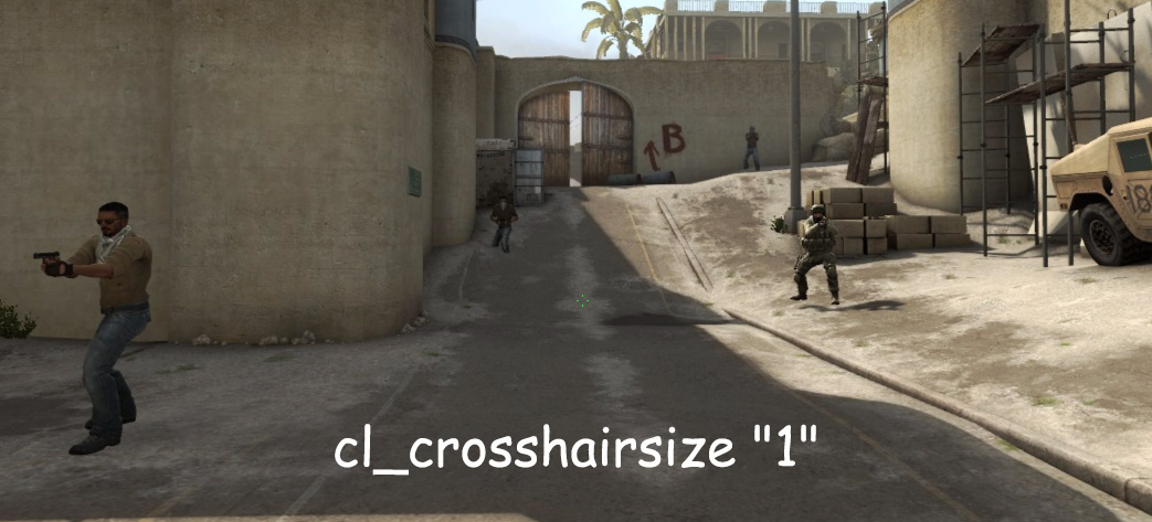 cl_crosshair размер 1 . С