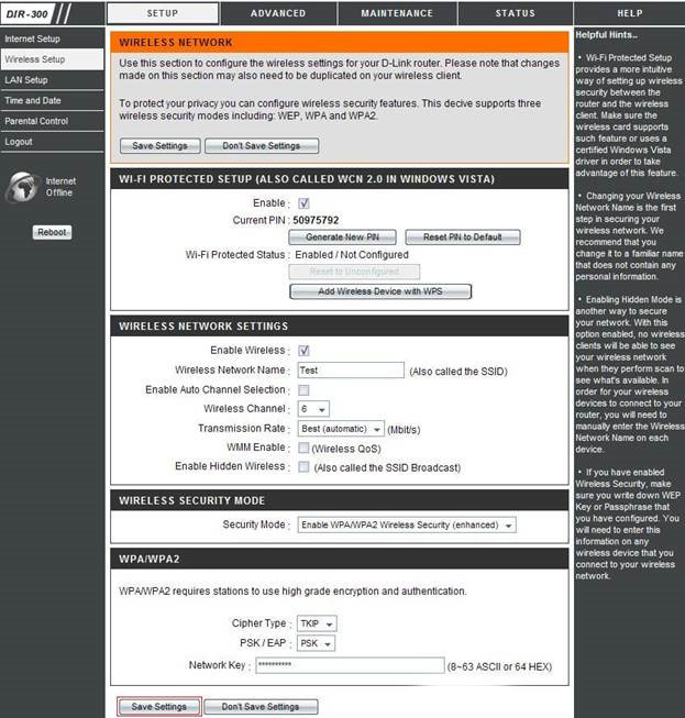 Настройка маршрутизатора D-Link DIR-300. Как настроить маршрутизатор D-Link DIR-300 - пошаговое руководство.
