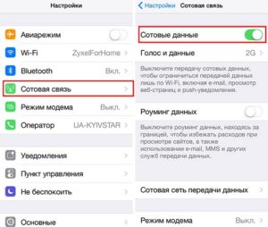 Настройки-мобильные-сотовые-данные