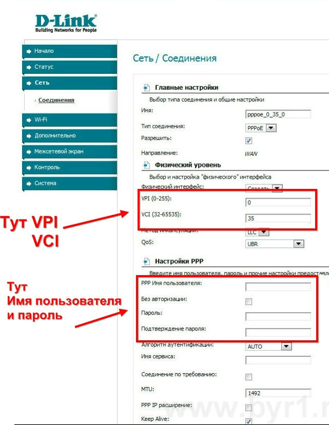 Настройка модема dsl 2640U/NRU/C4