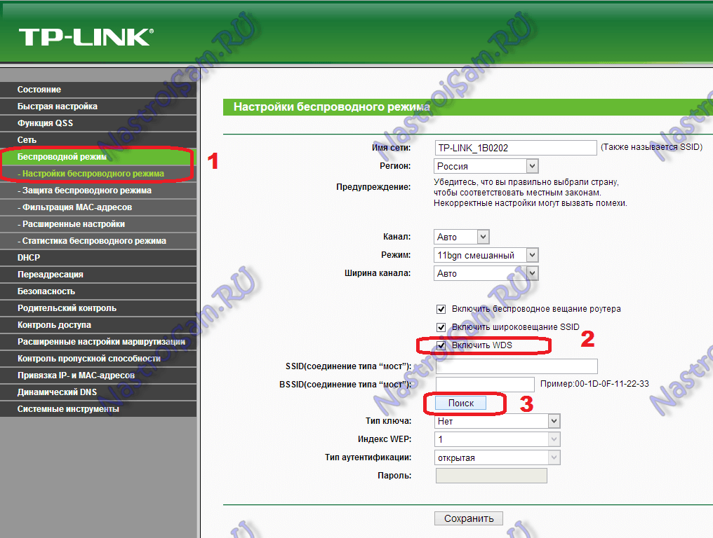 В режиме ретранслятора TP-Link