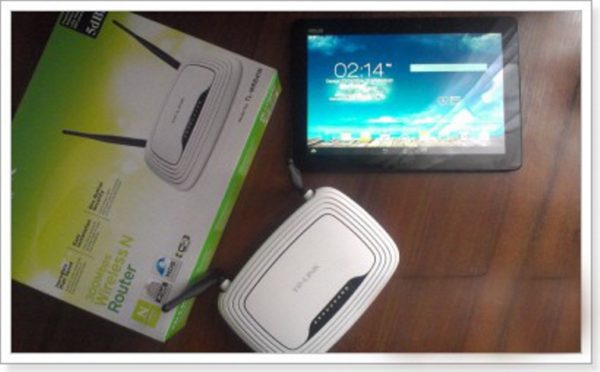 Маршрутизатор TP-Link WR-841N и планшет ASUS Notepad HDD10
