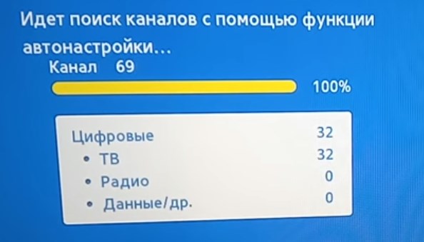  настройка цифрового тв на телевизоре