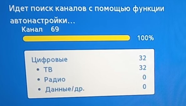  настройка цифрового тв на телевизоре