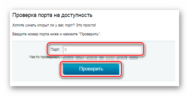 Проверка порта 