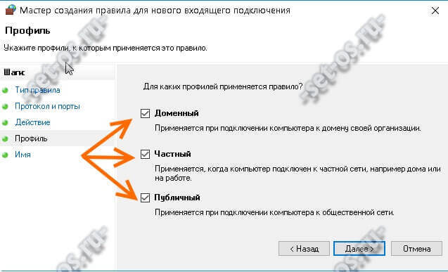 Auswählen des Netzwerkprofilbereichs <span> von IP-Adressen in den DHCP-Einstellungen» width=»600″ height=»365″/></p><p>На последнем шаге нужно написать название правила В качестве него можно использовать название приложения или игры, для которой выполняется перенаправление портов Windows.</p><p><img loading=