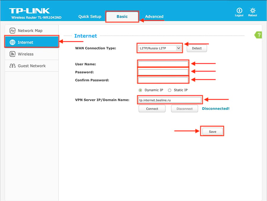 Подключение и настройка роутера TP-Link