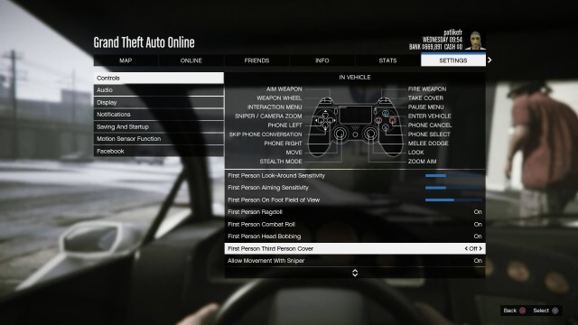 GTA 5 में पसला -व्यक्ति かृश्यжब चलना, かीसरे से - आश्रय में