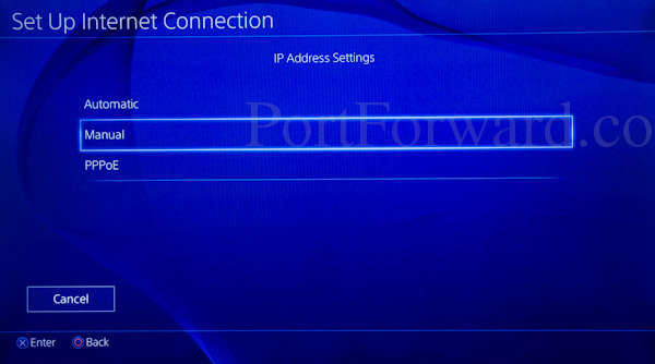 ps4-IP-address-manual