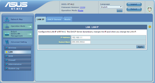 как настроить роутер asus rt-n12