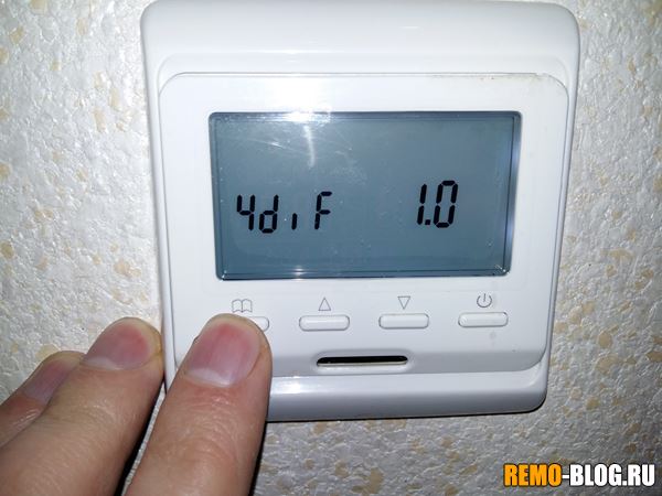Как настроить терморегулятор теплого пола