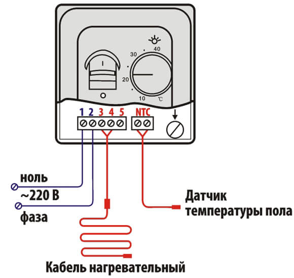Как настроить терморегулятор теплого пола
