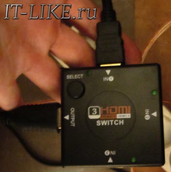 HDMI переключатель для подключения к телевизору 