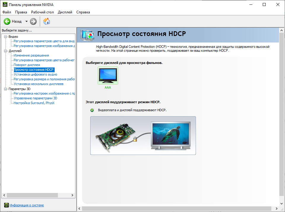 Отображение состояния DHCP nvidia