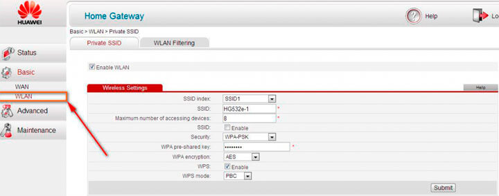 nastraivaem wi-fi na modeme huawei hg532e byfly 