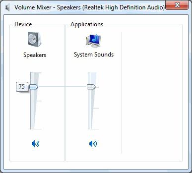 Настройки звука на компьютере с Windows 7