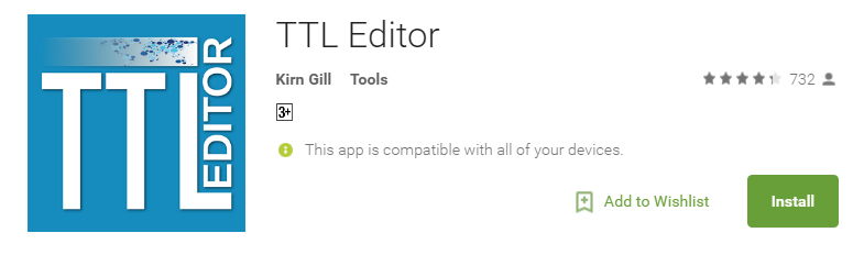 Приложение TTL Editor