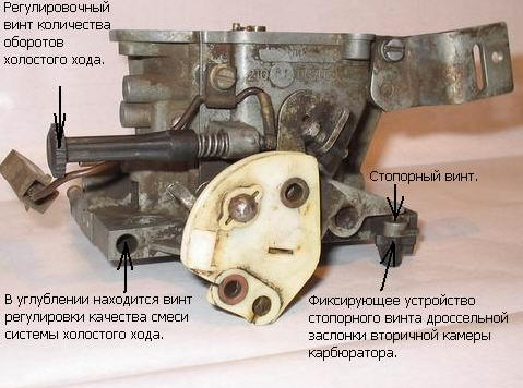  регулировка холостого хода карбюратора