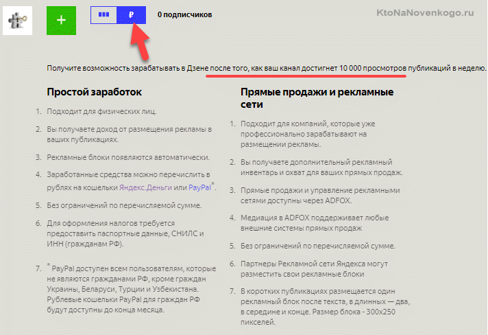 Как заработать деньги на своем канале Dzen